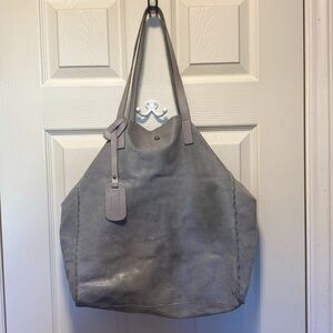 Vera Pelle Suede Leather Tote Bag EUC